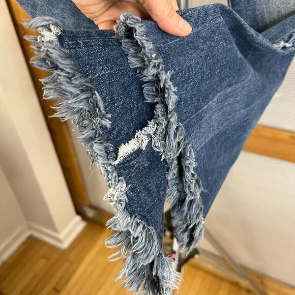 DL1961 Wallace High-Rise Cropped Flare Denim Jeans Color Briggs Sz 27 - Picture 6 of 15